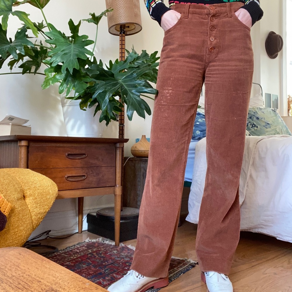 Reformation Winnie Pant in Toffee